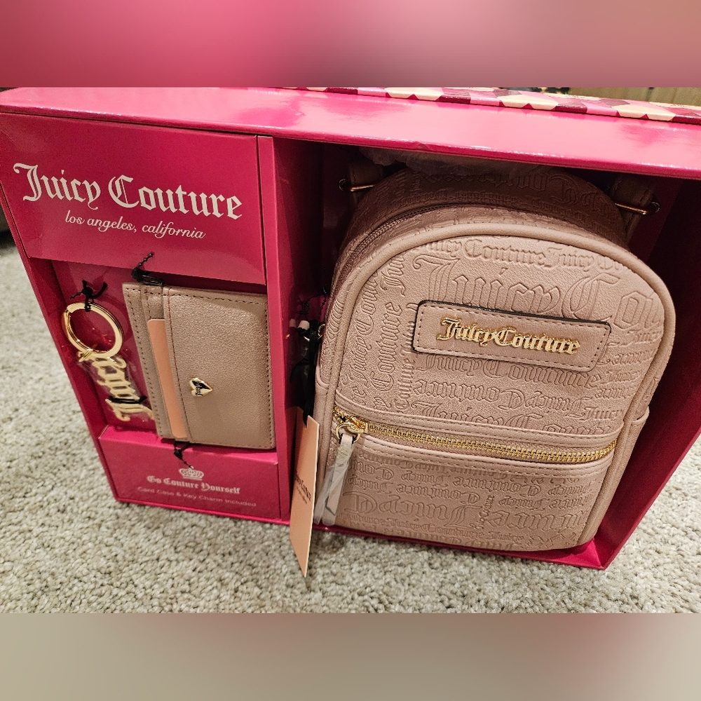 Juicy Couture Mini Backpack Set NWT